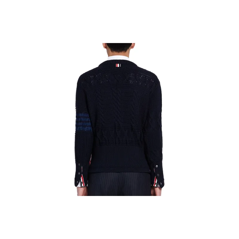 THOM BROWNE Sweaters Men Blue-3