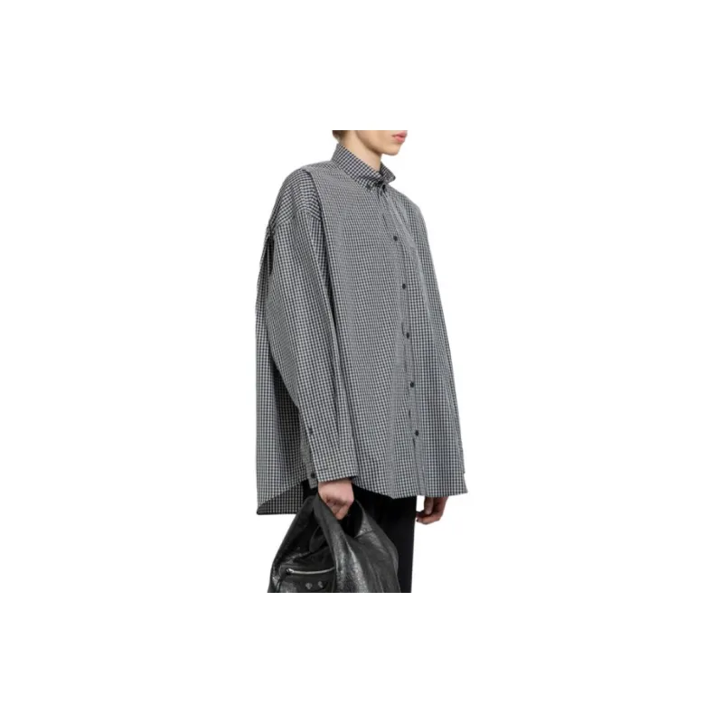 Balenciaga Checked Oversized Shirt-4