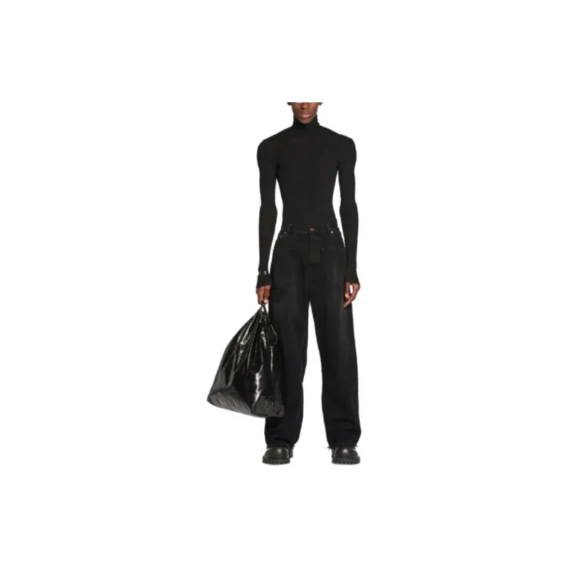Balenciaga Jeans Unisex Black-5
