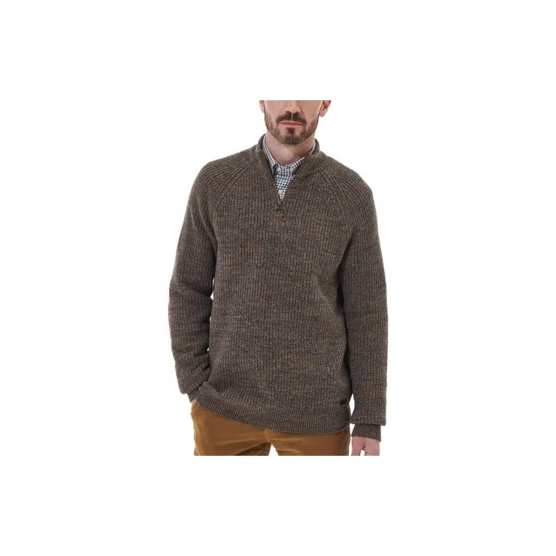 BARBOUR Barbour Horseford Half-Zip Jumper Sweater Men's Sandstone-1