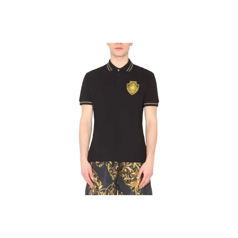 VERSACE JEANS COUTURE Polo Shirts Men Black-3