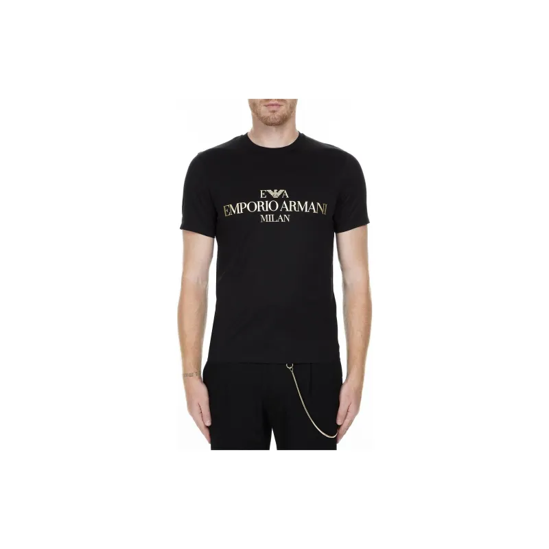 EMPORIO ARMANI T Shirts Men Black-3