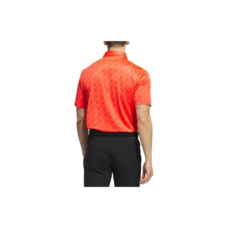 Adidas CORE ALLOVER PRINT POLO SHIRT Polo Shirt Men's Bright Red-1