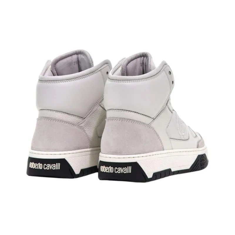 Roberto Cavalli High-Top High-Top Skateboard Shoes Women's White-3