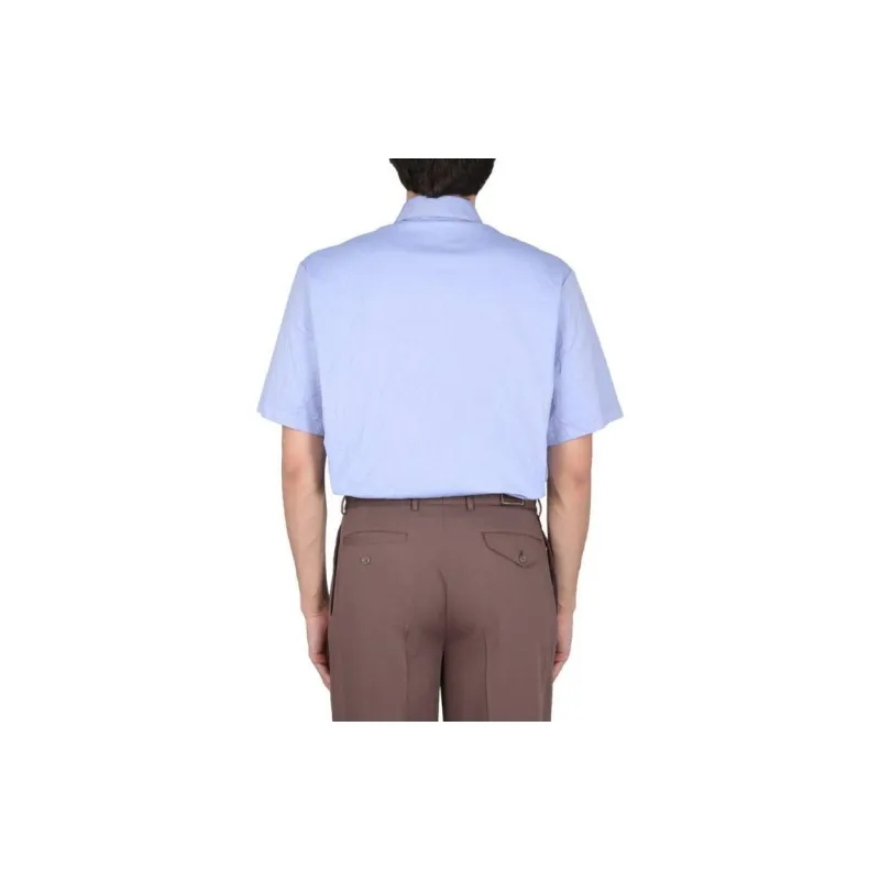 GUCCI Bear Motif Embroidered Short Sleeved Shirt-1