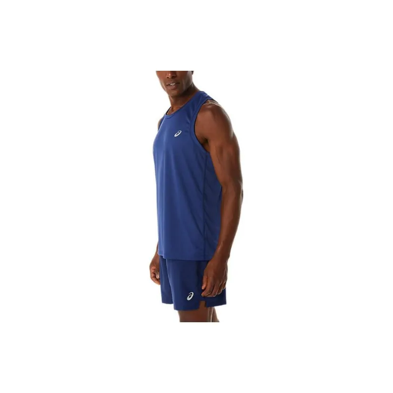 Asics Ready-Set Lyte Singlet T-Shirt Men's Dark Blue-3