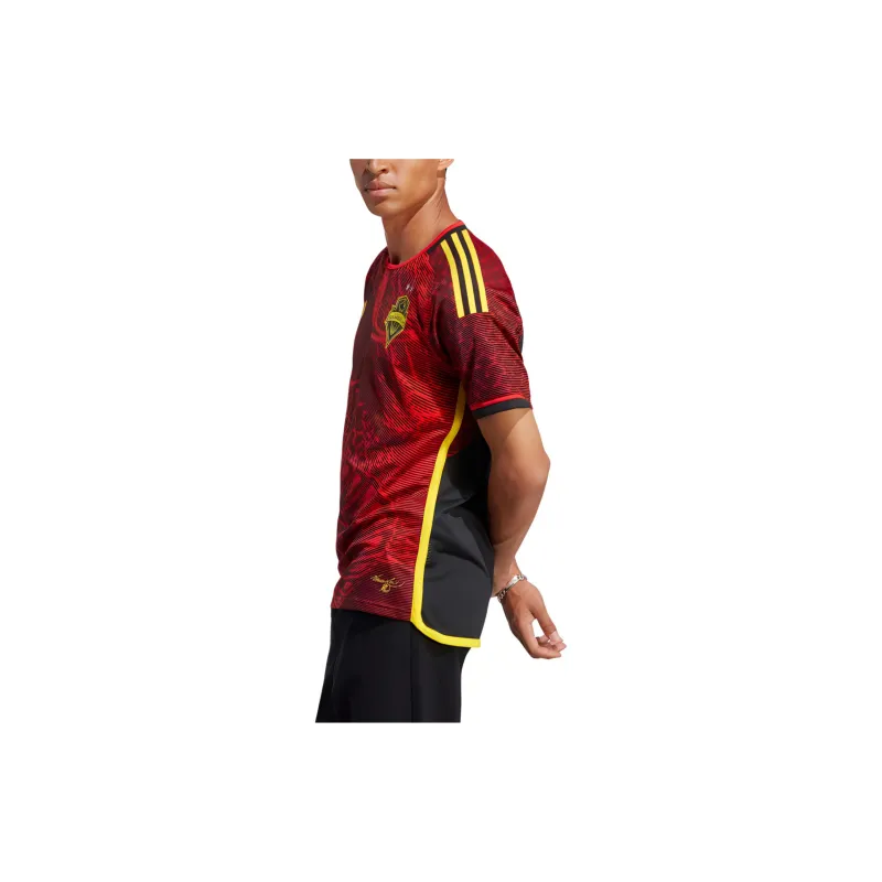 Adidas Soccer Jersey Men's Red/Black Color-4