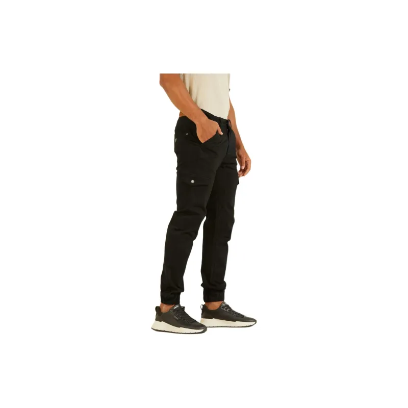 GUESS Cargo Pants Men Black-3
