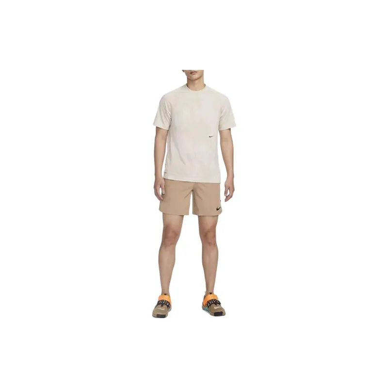 Nike T Shirts Men Beige-2
