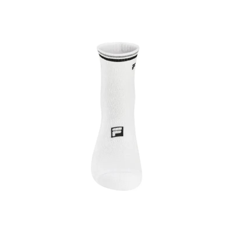 FILA Fitness Mid Calf Socks Men's 1 Pack Standard White-1