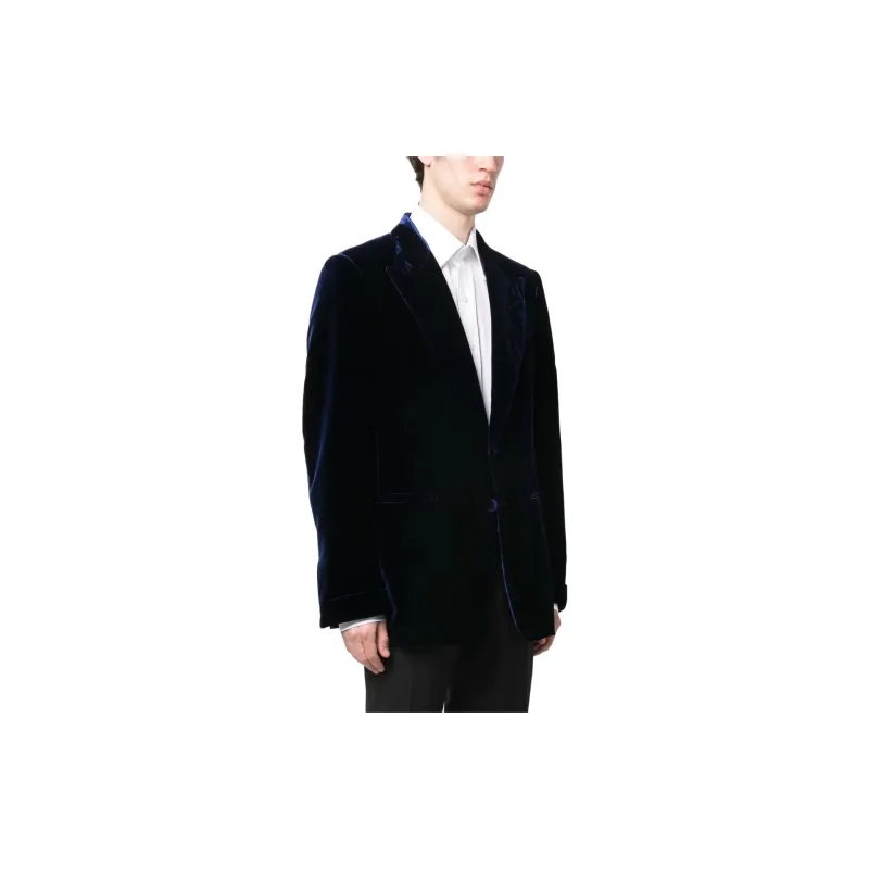 TOM FORD Single breasted Velvet Blazer-3