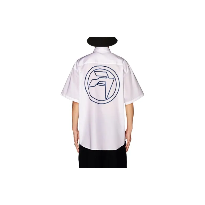 AMBUSH Logo Embroidered Short Sleeved Shirt-4