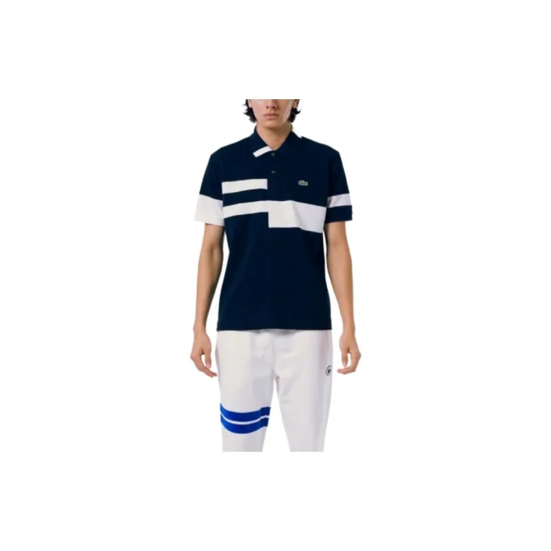 LACOSTE Polo Shirt Men's Marine Blue-3