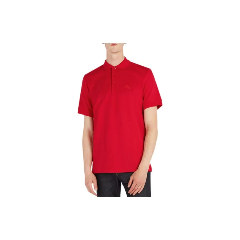 Burberry Polo Shirts Men Red-2