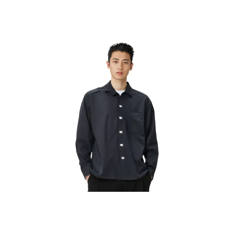 CALVIN KLEIN Shirt Men's Space Black-1