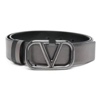 Valentino VLogo Signature Buckled Reversible Belt
