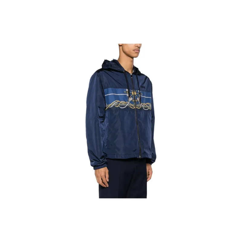 VERSACE Zip Up Drawstring Jacket-3