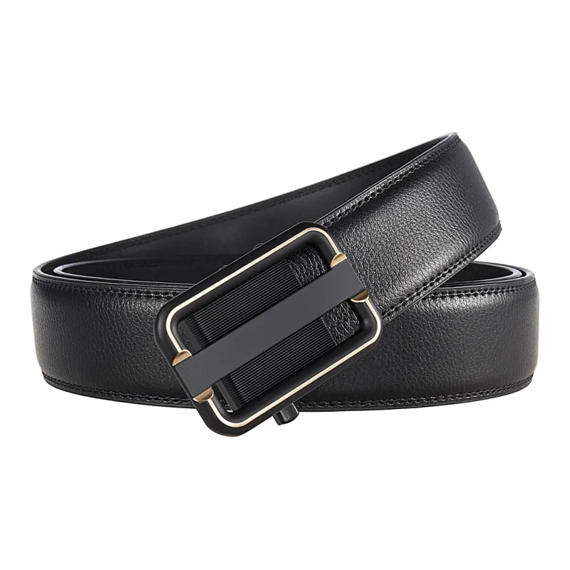 Yalu Preferred Cow Split Leather Belts Men's 3.5CM-1
