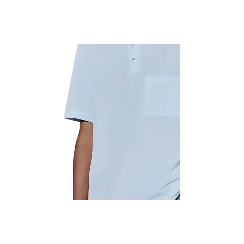 HERMES Polo Shirt Men's Sky Blue-4
