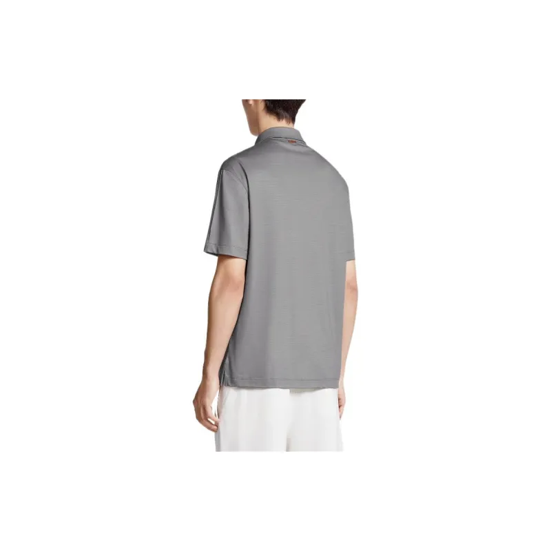 Zzegna Polo Shirts Men Gray-2