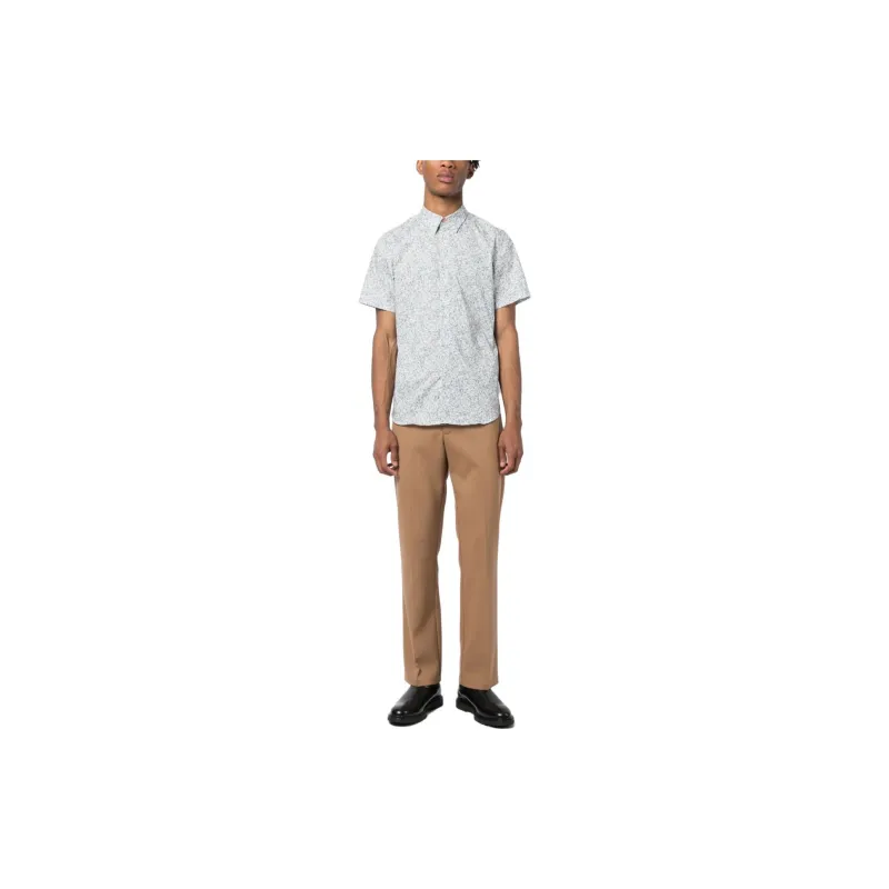 PS By Paul Smith Graphic Printed Curved Hem Shirt-1