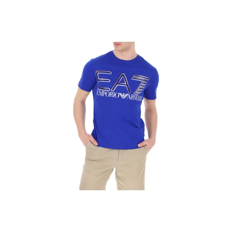 EMPORIO ARMANI EA7 SS23 Short Sleeved T Shirts Men's Blue-1