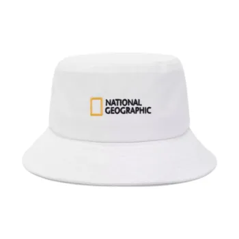 NATIONAL GEOGRAPHIC - Bucket Hats Unisex White