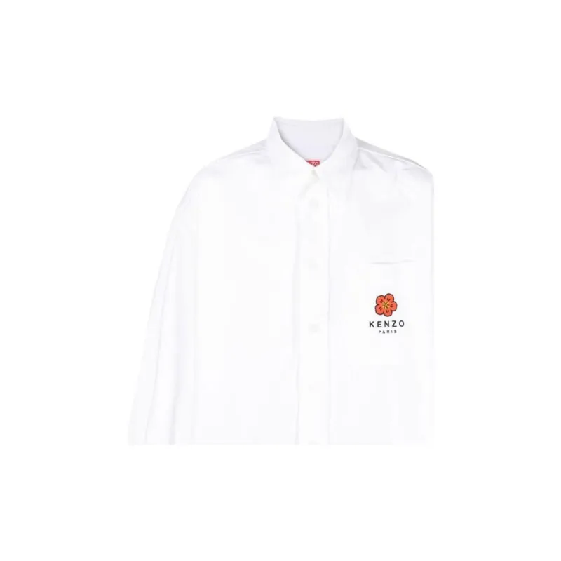 KENZO Shirts Men White-3