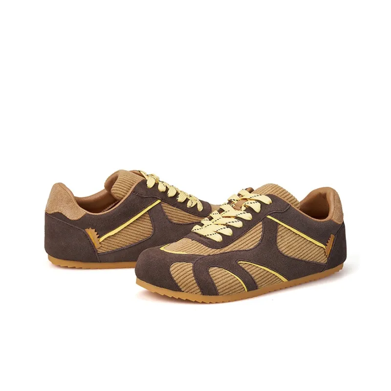 Joy&Mario Low Top Casual Shoes Women's Camel-3