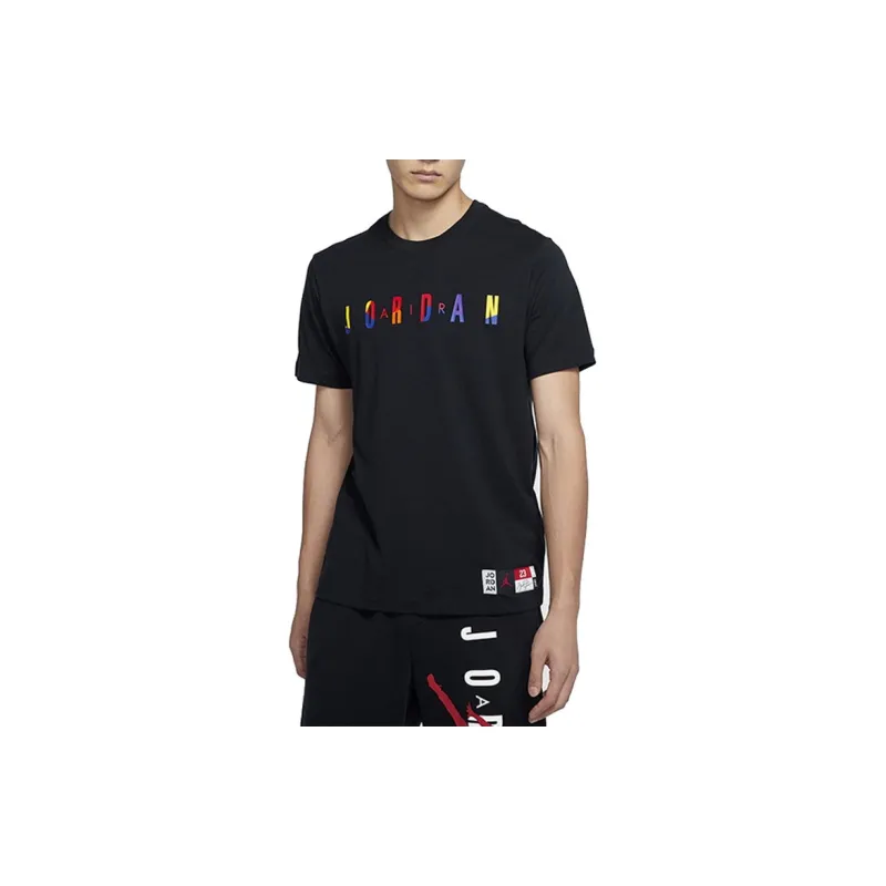 Jordan Set-in Sleeve T-Shirt Men's Black-2