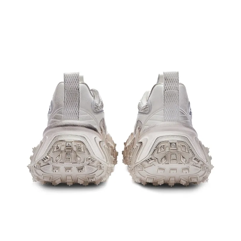 U.T.B RustiRunner Scavenger Series Chunky Sneakers Unisex Low Top Graffiti White-4