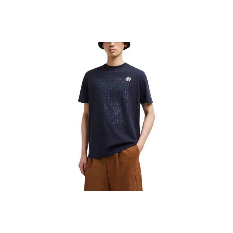 Moncler Logo Printed Crewneck T Shirt-3