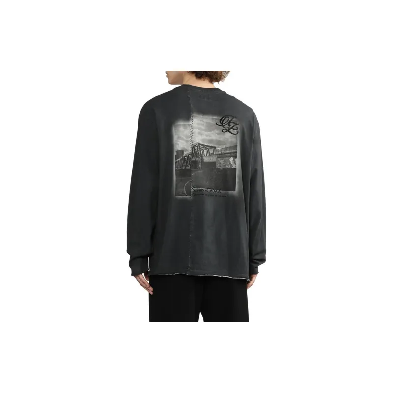 Izzue Graphic print Long sleeve Cotton T shirt-3