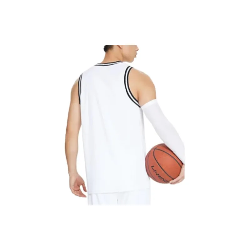 LiNing Professional Basketball Series Basketball Suit Men's White-3