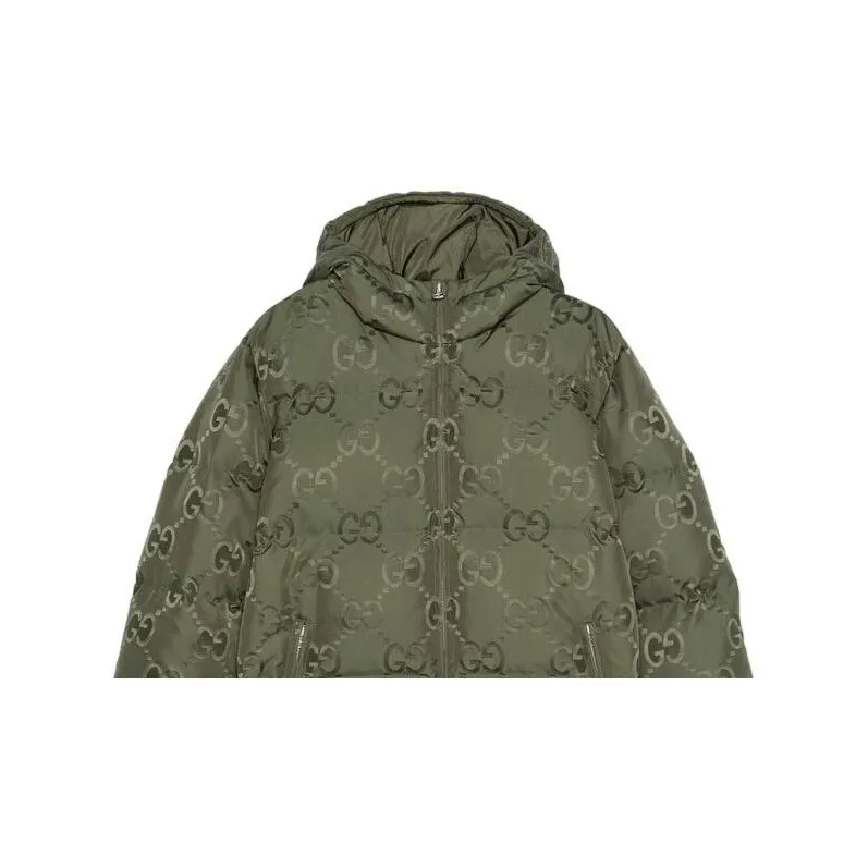 GUCCI Jumbo Gg Nylon Canvas Goose Down Jacket-8