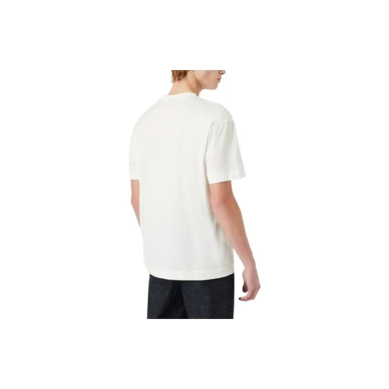 EMPORIO ARMANI Drop Shoulder Sleeve T Shirt Men's White-2