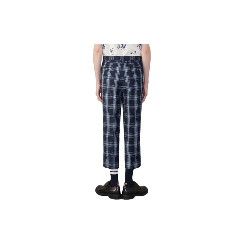 THOM BROWNE Low rise Drop crotch Tailored Trousers-1