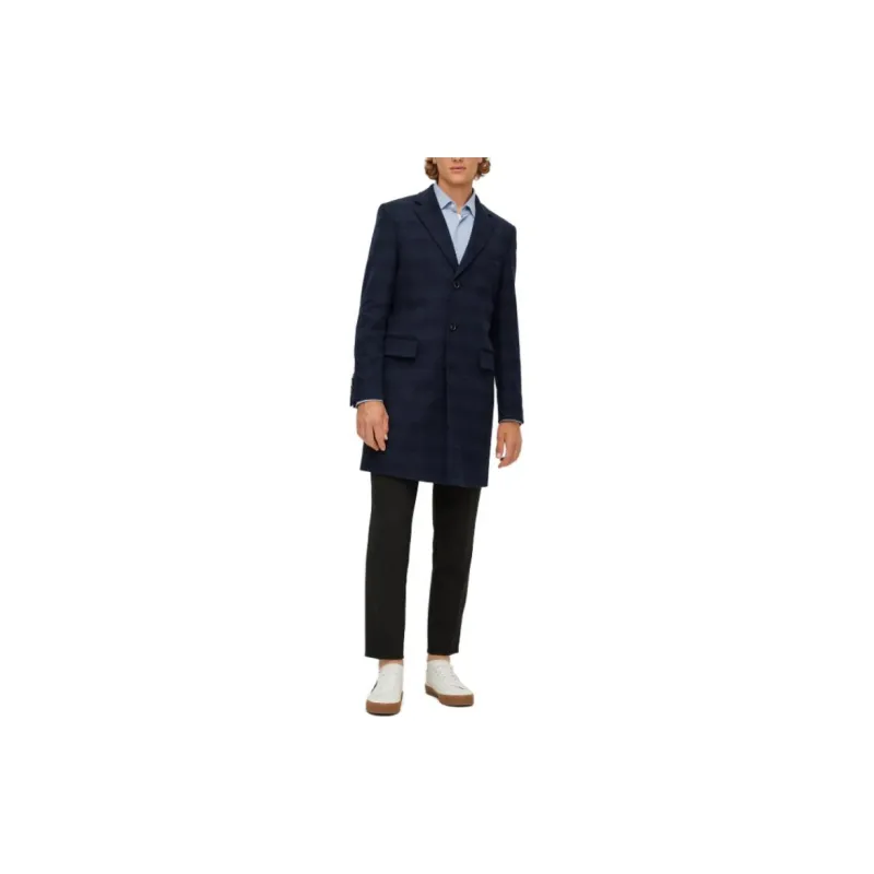 HUGO BOSS Coats Men Marine Blue-2