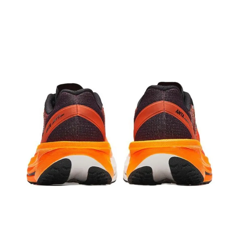 Anta Rocket 6.0 Pro Cushioning Wear-Resistant Rebound Low-Top Running Shoes Men's Orange Red-3