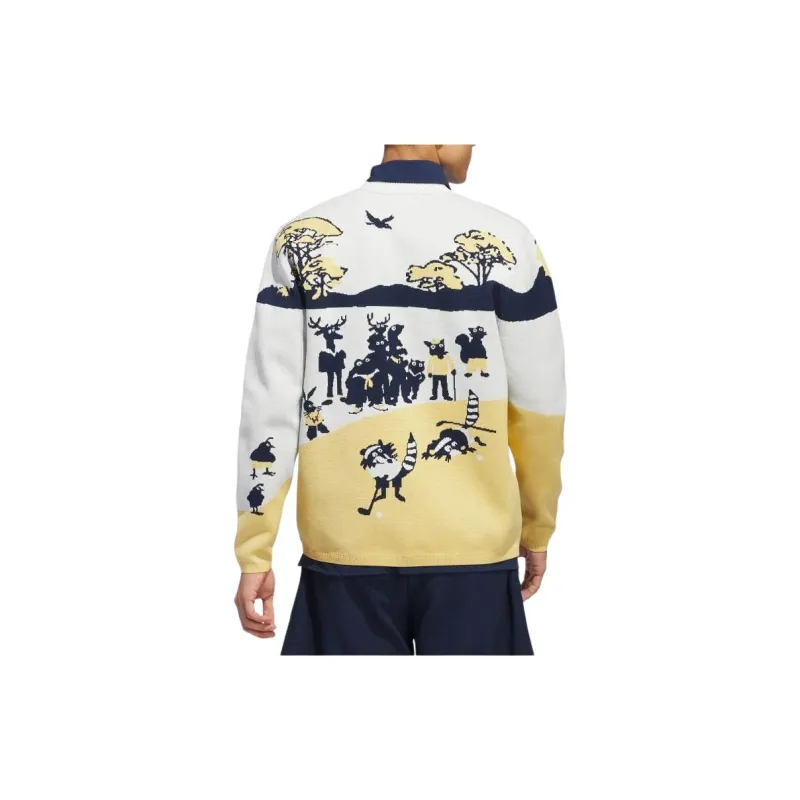 Adidas Knitwear Men's Yellow White-2