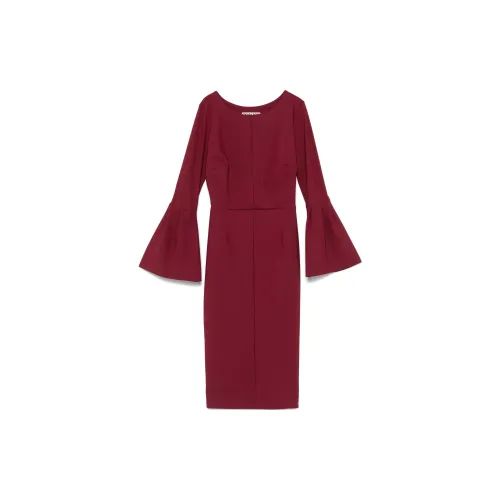 CHIARA BONI La Petite Robe Long-Sleeved Dresses Women's Deep Red