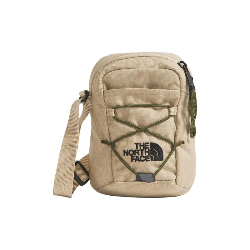 THE NORTH FACE Jester Recycled Polyester Shoulder Bag, Crossbody Bag Regular Unisex Black & Khaki Stone-0