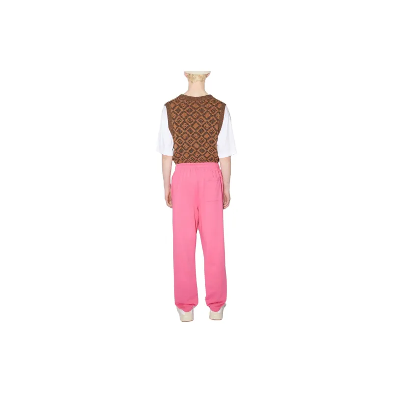Acne Studios FW23 Knitted Sports Pants Unisex Pink-3