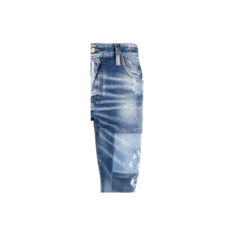 DSQUARED 2 Skater Straight Leg Distressed Jeans-5