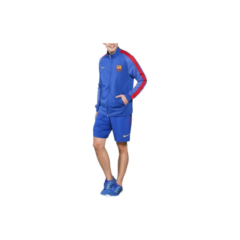 Nike Soccer Bottoms Men Blue-5