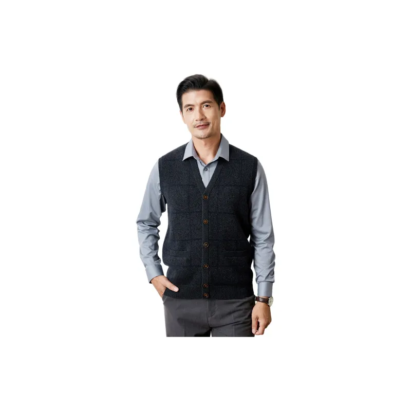 H YXIANG Cashmere Sweaters Men-3