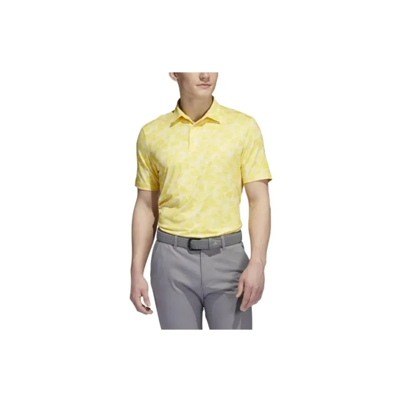 Adidas Polo Shirts Men Yellow-2
