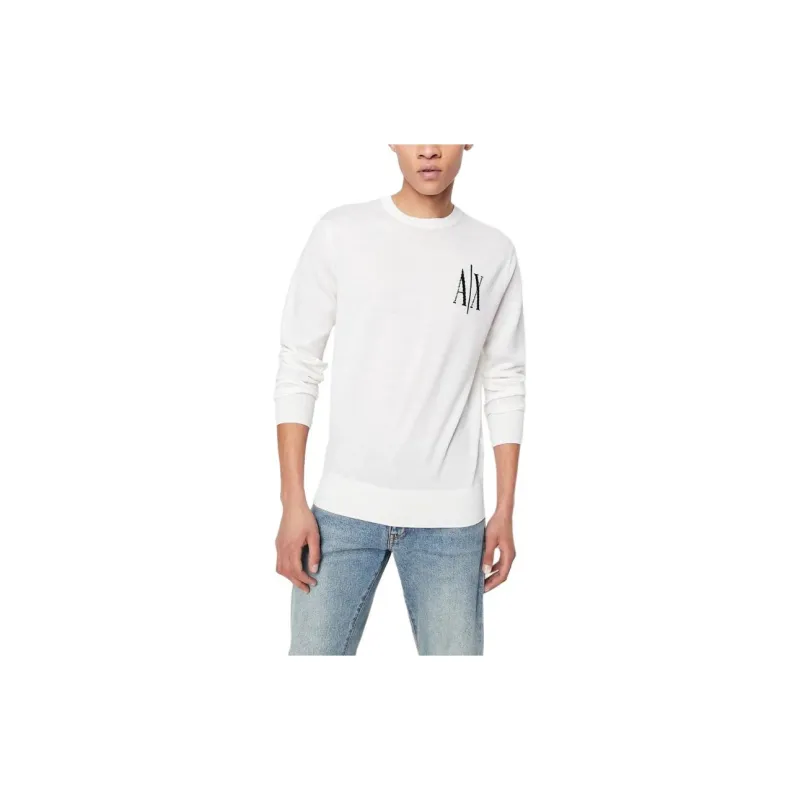 ARMANI EXCHANGEAE SS24 Sweater Men's White-1