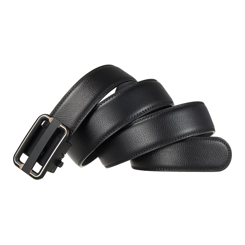 Yalu Preferred Cow Split Leather Belts Men's 3.5CM-2