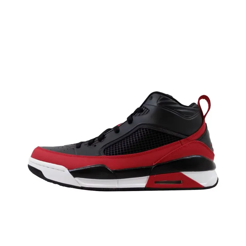 JORDAN Flight 9.5 Black Gym Red White-0